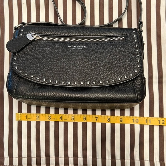 Henri Bendel Dakota studded flap Crossbody Black - Picture 12 of 16